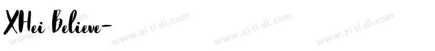XHei Believe字体转换